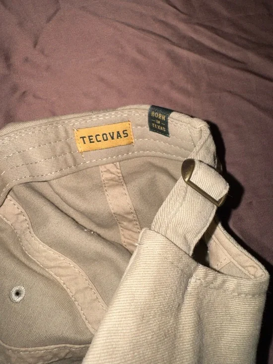 Tecovas Khaki Cap with Yellow-Trim Patch - Picture 7 of 8